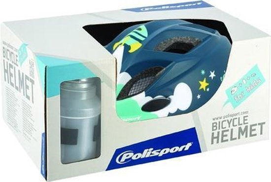 Casque Enfant Polisport + bidon XS 48-52cm